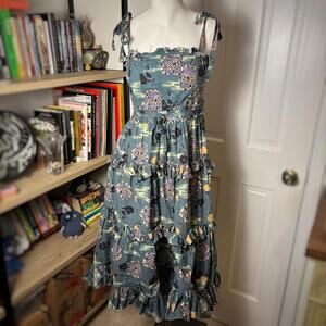 Ulla Johnson 2 Graphic Tiered Maxi Dress